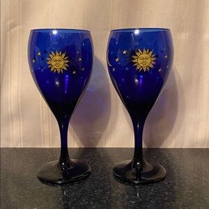 Vintage Libbey Celestial Goblets
